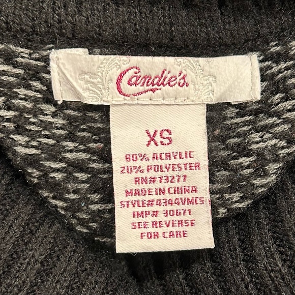 Candie’s Sweater Poncho Size XS - Picture 6 of 6